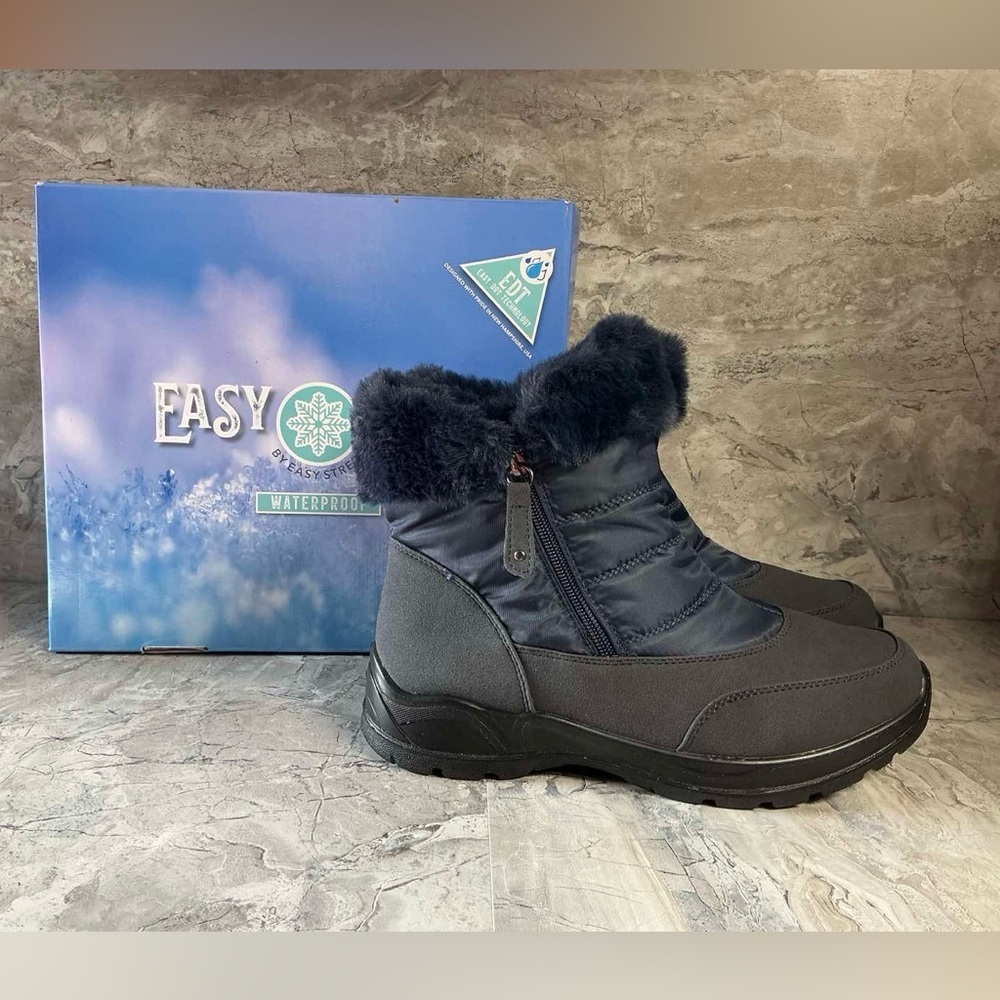 Easy Street Frosty Waterproof Boots Navy - Picture 4 of 4